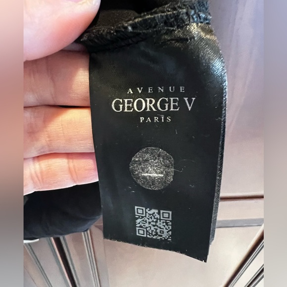 Avenue George V Paris - GV Leo Tee - Black (GV2502) Bling - L - Picture 5 of 8